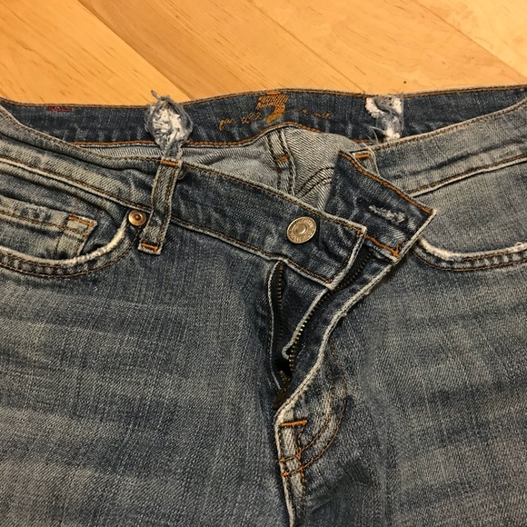 SOLD -7 For All Mankind Vtg 90's Crop Jean Size 29, EUC! - Picture 5 of 8
